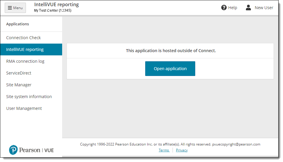 Click Open application to launch the IntelliVUE application.